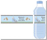 Our Little Peanut Boy - Personalized Baby Shower Water Bottle Labels