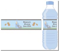 Our Little Peanut Boy - Personalized Baby Shower Water Bottle Labels