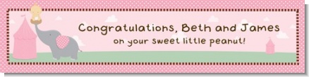 Our Little Peanut Girl - Personalized Baby Shower Banners