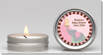 Our Little Peanut Girl - Baby Shower Candle Favors