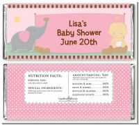 Our Little Peanut Girl - Personalized Baby Shower Candy Bar Wrappers