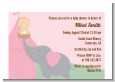 Our Little Peanut Girl - Baby Shower Petite Invitations thumbnail