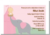 Our Little Peanut Girl - Baby Shower Petite Invitations