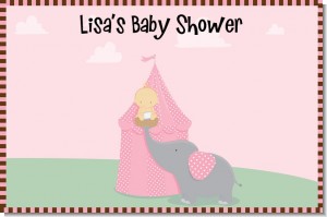 Our Little Peanut Girl - Personalized Baby Shower Placemats