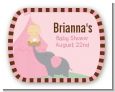 Our Little Peanut Girl - Personalized Baby Shower Rounded Corner Stickers thumbnail
