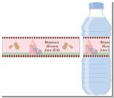 Our Little Peanut Girl - Personalized Baby Shower Water Bottle Labels