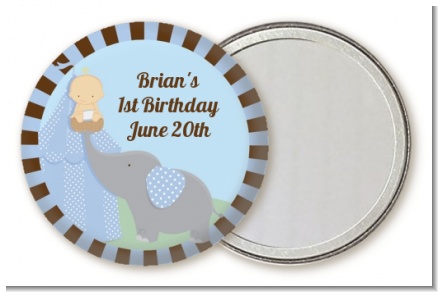 Our Little Boy Peanut's First - Personalized Birthday Party Pocket Mirror Favors