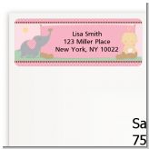 Our Little Girl Peanut's First - Birthday Party Return Address Labels