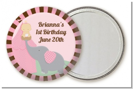 Our Little Girl Peanut's First - Personalized Birthday Party Pocket Mirror Favors