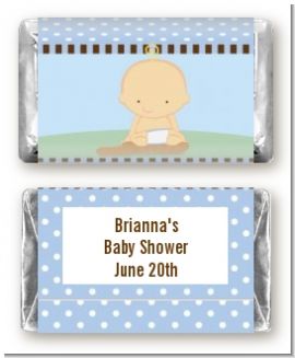 Our Little Peanut Boy - Personalized Baby Shower Mini Candy Bar Wrappers