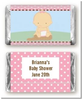 Our Little Peanut Girl - Personalized Baby Shower Mini Candy Bar Wrappers