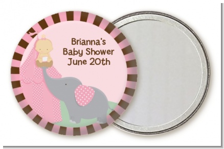 Our Little Peanut Girl - Personalized Baby Shower Pocket Mirror Favors