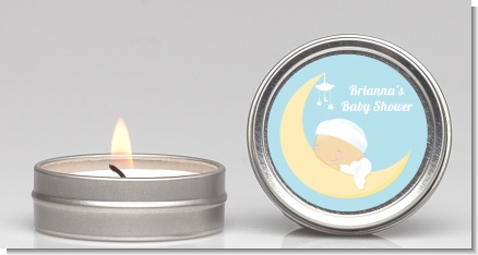 Over The Moon Boy - Baby Shower Candle Favors