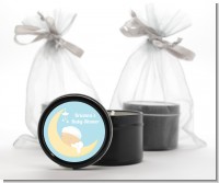 Over The Moon Boy - Baby Shower Black Candle Tin Favors