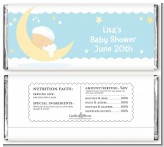 Over The Moon Boy - Personalized Baby Shower Candy Bar Wrappers