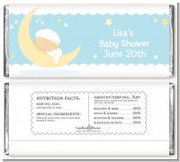 Over The Moon Boy - Personalized Baby Shower Candy Bar Wrappers