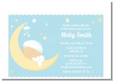 Over The Moon Boy - Baby Shower Petite Invitations