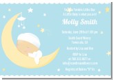Over The Moon Boy - Baby Shower Invitations