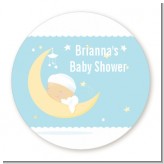 Over The Moon Boy - Personalized Baby Shower Table Confetti