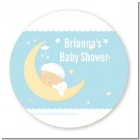 Over The Moon Boy - Personalized Baby Shower Table Confetti