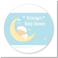 Over The Moon Boy - Personalized Baby Shower Table Confetti