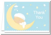 Over The Moon Boy - Baby Shower Thank You Cards