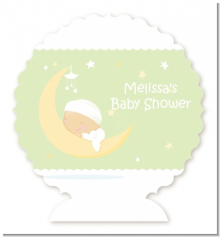 Over The Moon - Personalized Baby Shower Centerpiece Stand
