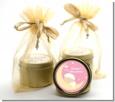 Over The Moon Girl - Baby Shower Gold Tin Candle Favors