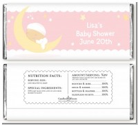 Over The Moon Girl - Personalized Baby Shower Candy Bar Wrappers