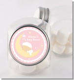 Over The Moon Girl - Personalized Baby Shower Candy Jar