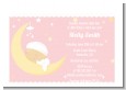 Over The Moon Girl - Baby Shower Petite Invitations thumbnail
