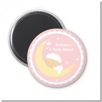Over The Moon Girl - Personalized Baby Shower Magnet Favors