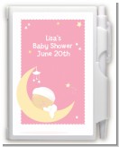 Over The Moon Girl - Baby Shower Personalized Notebook Favor