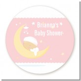 Over The Moon Girl - Personalized Baby Shower Table Confetti