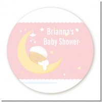 Over The Moon Girl - Personalized Baby Shower Table Confetti