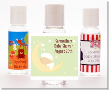 Over The Moon - Personalized Baby Shower Hand Sanitizers Favors
