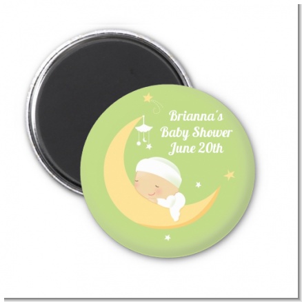 Over The Moon - Personalized Baby Shower Magnet Favors