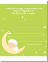 Over The Moon - Baby Shower Notes of Advice
