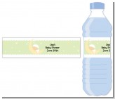 Over The Moon - Personalized Baby Shower Water Bottle Labels