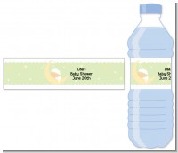 Over The Moon - Personalized Baby Shower Water Bottle Labels