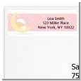 Over The Moon Girl - Baby Shower Return Address Labels thumbnail