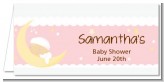 Over The Moon Girl - Personalized Baby Shower Place Cards