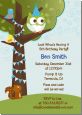 Owl Birthday Boy - Birthday Party Invitations thumbnail