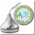Owl Birthday Boy - Hershey Kiss Birthday Party Sticker Labels thumbnail