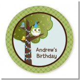 Owl Birthday Boy - Personalized Birthday Party Table Confetti