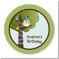 Owl Birthday Boy - Personalized Birthday Party Table Confetti