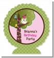 Owl Birthday Girl - Personalized Birthday Party Centerpiece Stand thumbnail