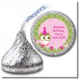 Owl Birthday Girl - Hershey Kiss Birthday Party Sticker Labels thumbnail