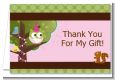 Owl Birthday Girl - Birthday Party Thank You Cards thumbnail