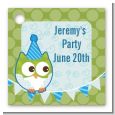 Owl Birthday Boy - Personalized Birthday Party Card Stock Favor Tags thumbnail